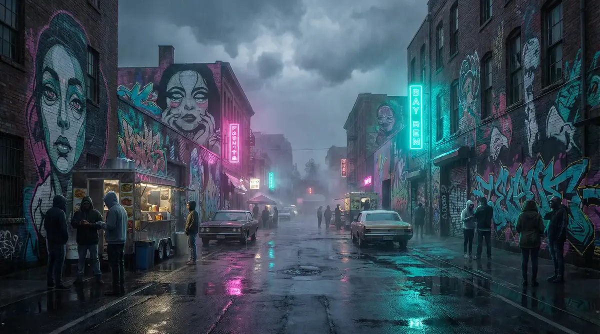风间由美全集 - 雨夜壁画街